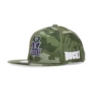 NBA Tonal Camo Stretch Cap Mitchell & Ness , Green , Heren