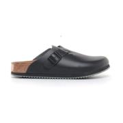 Klassieke Klomp Sandaal Birkenstock , Black , Heren