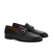 Zwarte Gancini Loafers Salvatore Ferragamo , Black , Heren