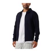 Zachte Full Zip Sweat Vest Selected Homme , Blue , Heren