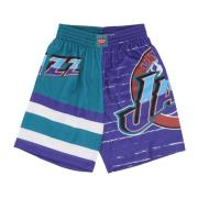 Utah Jazz Basketball Shorts Mitchell & Ness , Multicolor , Heren