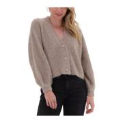 Dames V-Cardigan Sweater Vest Gestuz , Beige , Dames