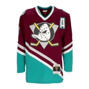 Vintage NHL Hockey Jack Selanne Paars Mitchell & Ness , Multicolor , H...