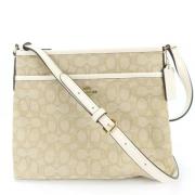 Pre-owned Canvas shoulder-bags Coach Pre-owned , Beige , Dames