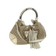 Pre-owned Canvas gucci-bags Gucci Vintage , Beige , Dames