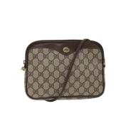 Pre-owned Canvas gucci-bags Gucci Vintage , Beige , Dames