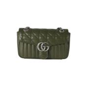 Pre-owned Leather gucci-bags Gucci Vintage , Green , Dames