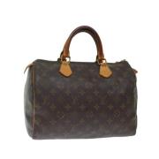 Pre-owned Canvas handbags Louis Vuitton Vintage , Brown , Dames