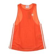 Slim Fit Tank Top Adidas , Orange , Dames