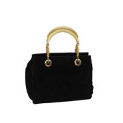 Pre-owned Suede handbags Fendi Vintage , Black , Dames