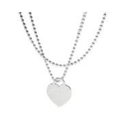 Pre-owned Metal necklaces Tiffany & Co. Pre-owned , Gray , Dames