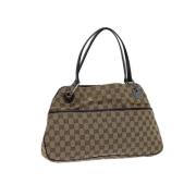 Pre-owned Canvas gucci-bags Gucci Vintage , Beige , Dames