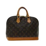 Pre-owned Canvas handbags Louis Vuitton Vintage , Brown , Dames