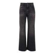 Donkere Denim Regular Fit Jeans Haikure , Black , Dames