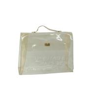 Pre-owned Canvas handbags Hermès Vintage , Beige , Dames