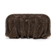 Mesh Clutch Tas Bruin Gemaakt in Italië Benedetta Bruzziches , Brown ,...