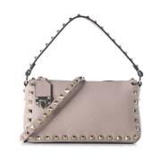 Studded Leather Crossbody Tas Valentino Garavani , Pink , Dames