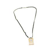 Pre-owned Metal necklaces Chanel Vintage , Yellow , Dames