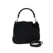 Pre-owned Nylon gucci-bags Gucci Vintage , Black , Dames