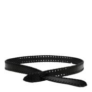 Gevlochten Zwarte Leren Riem Isabel Marant , Black , Dames