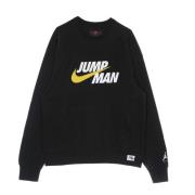 Lichtgewicht Crewneck Sweatshirt met Kangaroezak Jordan , Black , Here...