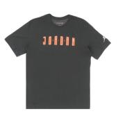 Sporty Crew Neck Iron T-shirt Jordan , Gray , Heren