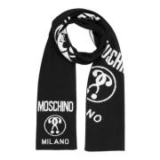 Omkeerbare Logosjaal Moschino , Black , Dames