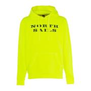 Hoodie voor mannen geel fluo North Sails , Yellow , Heren