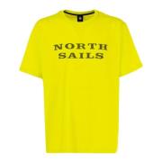 Stijlvolle T-Shirt Collectie voor Mannen North Sails , Yellow , Heren