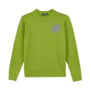 Herenwol en kasjmier schildpadsweater Vilebrequin , Green , Heren