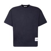 Midnight Blue Sweatshirt Jil Sander , Blue , Heren