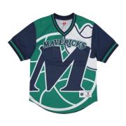 NBA Jumbotron 3.0 Mesh V-hals Jas Mitchell & Ness , Multicolor , Heren