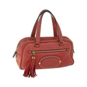 Pre-owned Leather handbags Loewe Pre-owned , Red , Dames