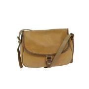 Pre-owned Leather shoulder-bags Loewe Pre-owned , Beige , Dames