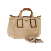 Pre-owned Leather handbags Chloé Pre-owned , Beige , Dames