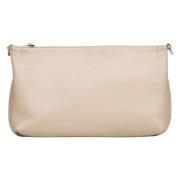 Dames Beige Leren Crossbody Tas Er00115561 Estro , Beige , Dames