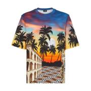 Zomer in Roma T-shirt Fendi , Multicolor , Heren