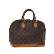 Pre-owned Canvas handbags Louis Vuitton Vintage , Brown , Dames