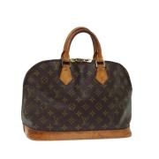 Pre-owned Canvas handbags Louis Vuitton Vintage , Brown , Dames