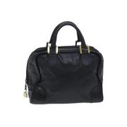 Pre-owned Leather handbags Loewe Pre-owned , Black , Dames