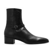 Vlad leren enkellaarzen Saint Laurent , Black , Heren