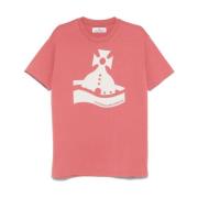 Roze T-shirts en Polos met Orb Logo Print Vivienne Westwood , Pink , U...