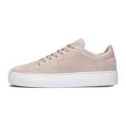 Beige Suède Lage Sneaker Jagger Tora Nubikk , Beige , Heren