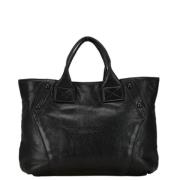 Pre-owned Leather handbags Salvatore Ferragamo Pre-owned , Black , Dam...