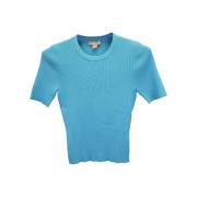 Pre-owned Cotton tops Michael Kors Pre-owned , Blue , Dames