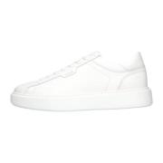 Witte Leren Lage Sneakers Nubikk , White , Heren