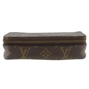 Pre-owned Canvas pouches Louis Vuitton Vintage , Brown , Dames