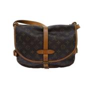 Pre-owned Canvas louis-vuitton-bags Louis Vuitton Vintage , Brown , Da...