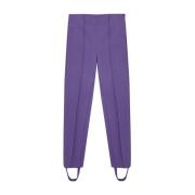 Paarse Viscose Jeans Pant Lardini , Purple , Dames