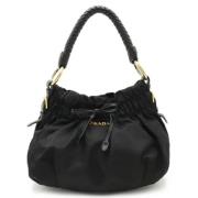 Pre-owned Nylon shoulder-bags Prada Vintage , Black , Dames